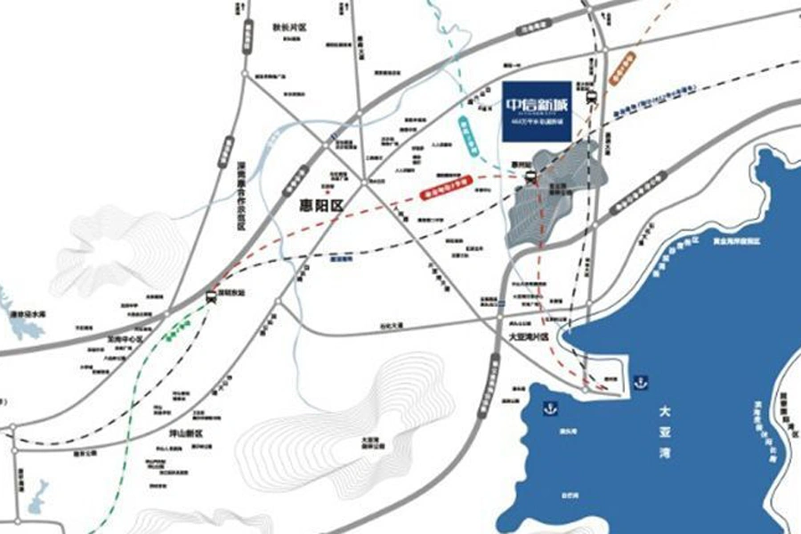 惠州中信新城区域交通