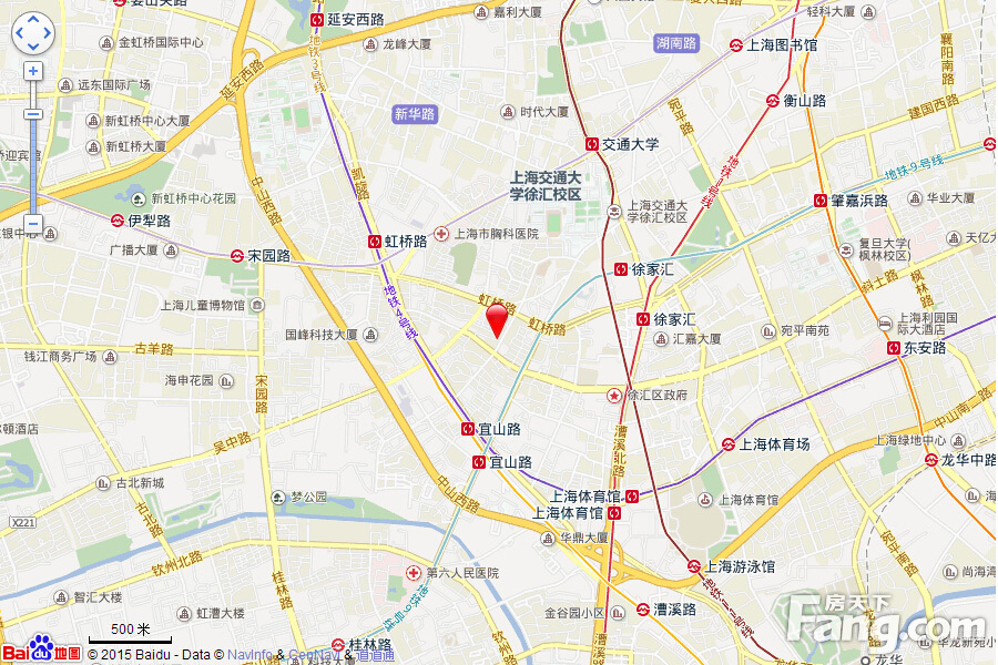 徐汇中凯城市之光交通图