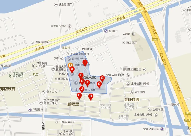 新城人家交通图