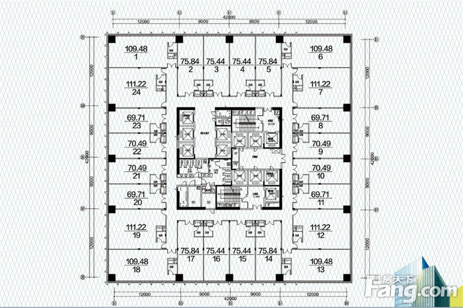 商铺网 观山湖 贵州金融城 贵州金融城的相册 贵州金融城户型图 >