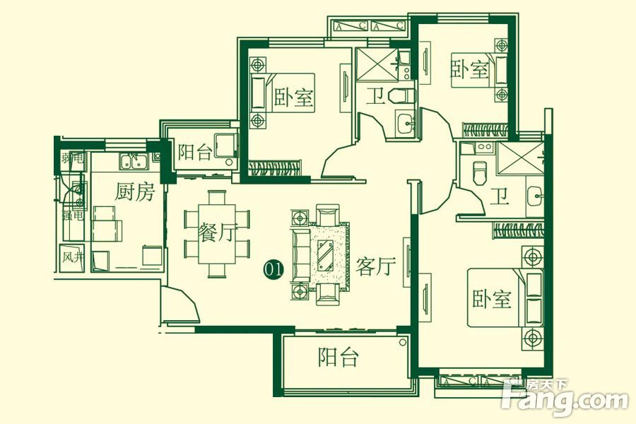 恒大城户型图