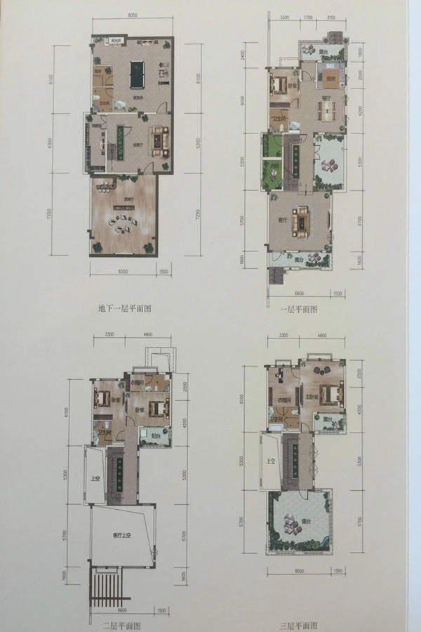 振业松湖雅苑10栋01、04户型图 4室4厅4卫1厨 249.50㎡