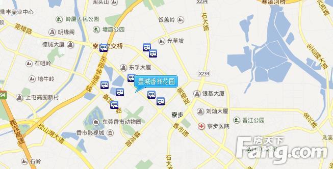 星城香洲花园交通图