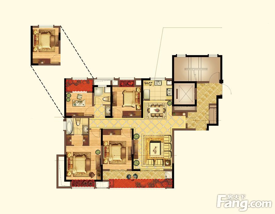 宁波新城吾悦广场d户型户型图