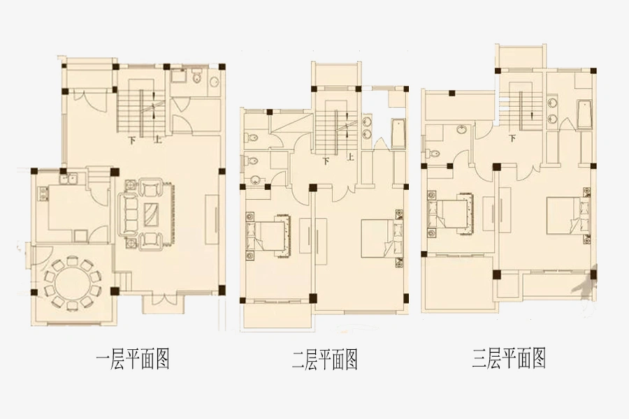 桃坞巷独栋别墅a1户型户型图