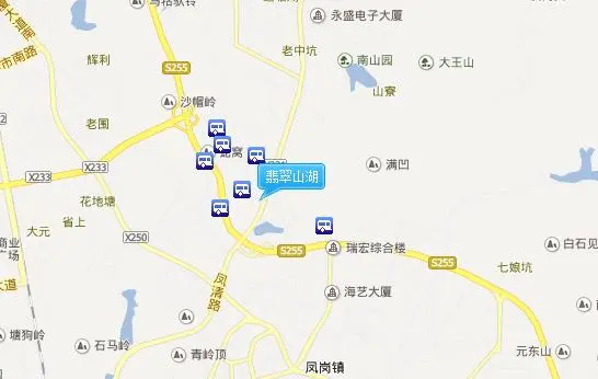 翡翠山湖交通图