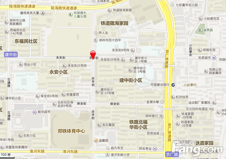 庆丰街小区交通图