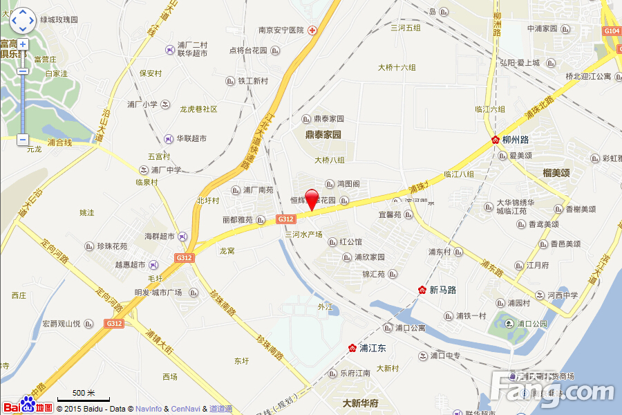山水云房位于南京市浦口区浦珠北路126号,距离纬三路大桥1公里图片