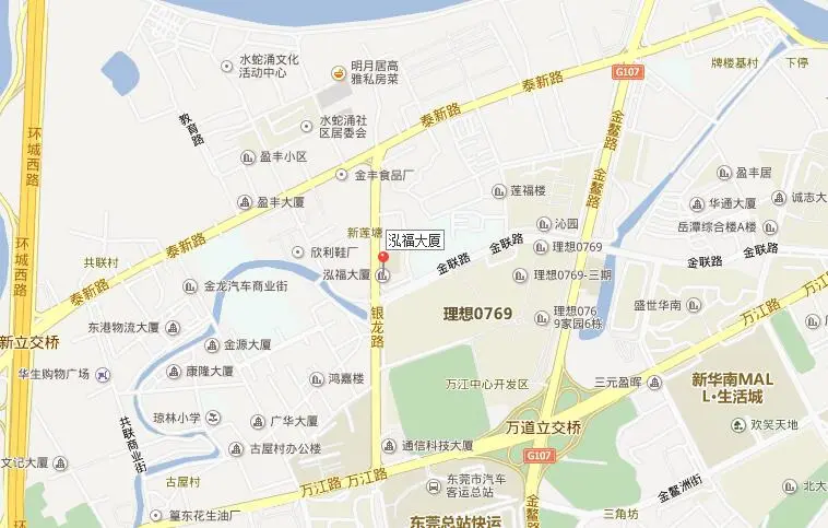 泓福大厦交通图