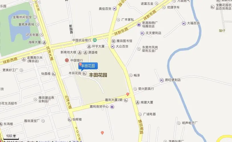 丰田花园交通图