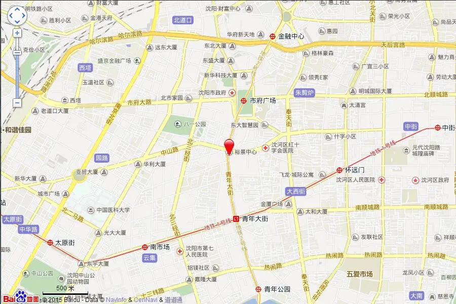 沈阳裕景中心交通图