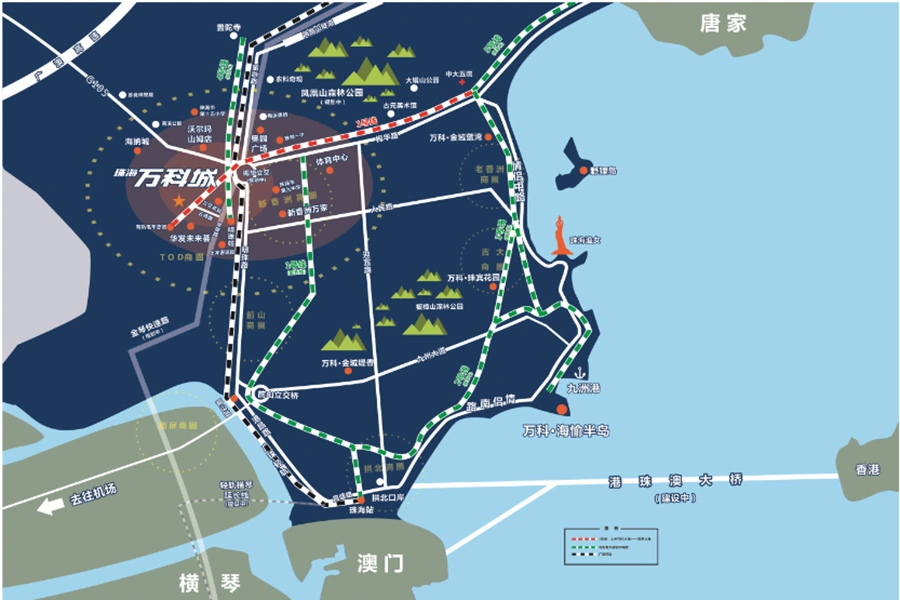 万科城交通图