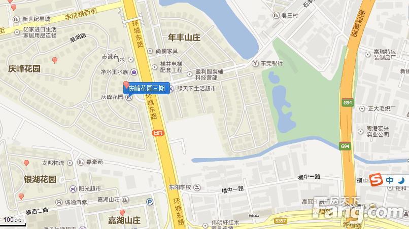 庆峰花园三期交通图