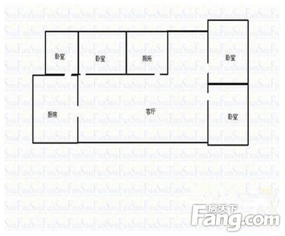 庆峰花园三期庆峰花园三期 4室 户型 0室0厅0卫0厨 0.00㎡