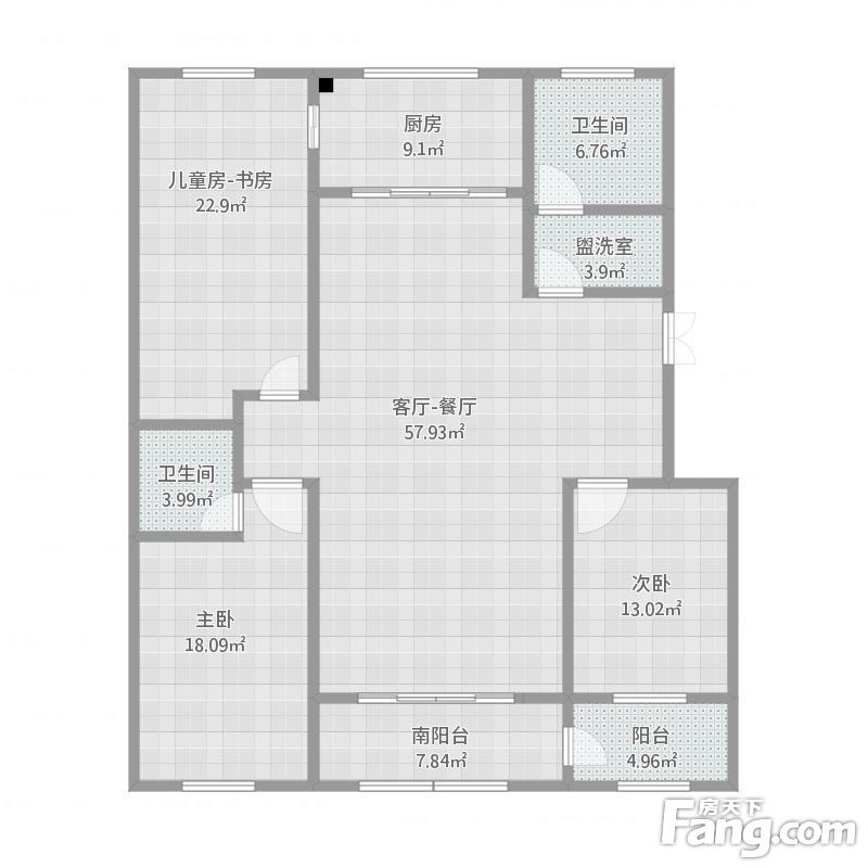 华都公寓华都公寓 户型(3室2厅1厨1卫) 3室2厅1卫1厨 205.00㎡