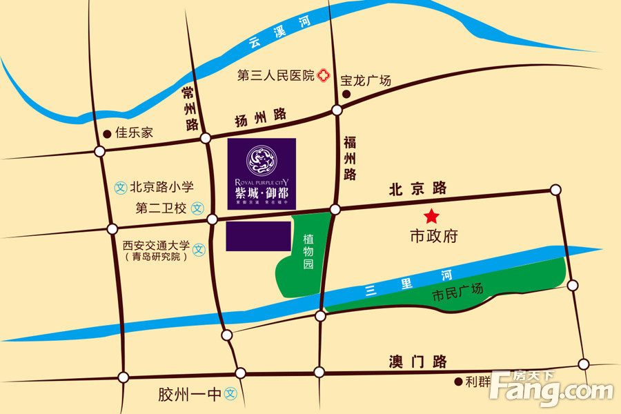紫城御都交通图