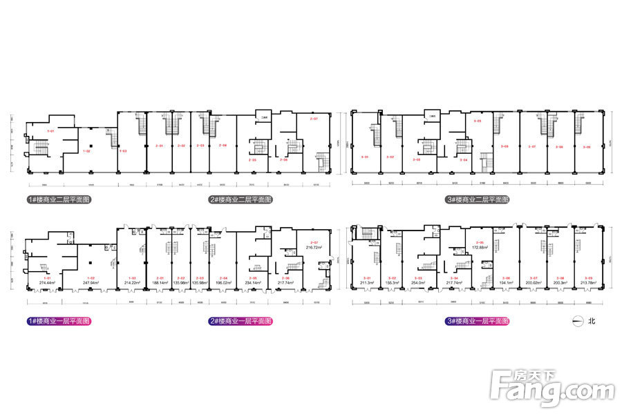 新合作城市广场社区商铺层平面图户型图