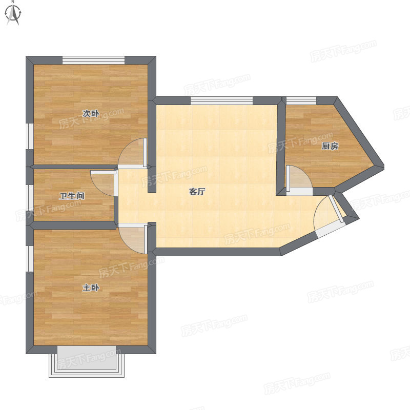 龙之梦·畅园龙之梦·畅园户型图w3#楼j户型 2室2厅88