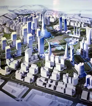 武汉“心脏”王家墩商务区规划模型出炉 武汉“心脏”王家墩商务区规划模型出炉