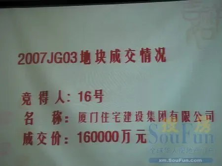 住宅建设集团以16亿竞得集美园博园地块 住宅建设集团以16亿竞得集美园博园地块