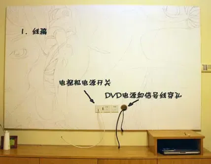 超强MM显示手绘功夫 七天绘出国粹背景墙(组图) 超强MM显示手绘功夫 七天绘出国粹背景墙(组图)
