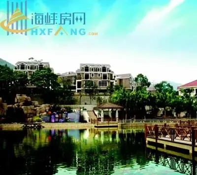 建筑随坡而建,湖面和山色景观推窗可见 建筑随坡而建,湖面和山色景观推窗可见