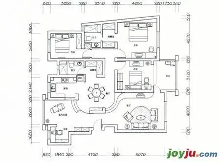 15万打造的130平米清爽3居室 15万打造的130平米清爽3居室