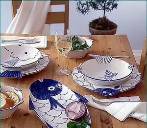 法式蓝色海洋餐具 带来自然清新别样夏日(组图) 法式蓝色海洋餐具 带来自然清新别样夏日(组图)