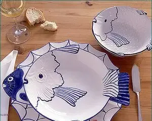 法式蓝色海洋餐具 带来自然清新别样夏日(组图) 法式蓝色海洋餐具 带来自然清新别样夏日(组图)