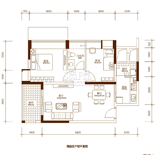 招商依山郡户型图