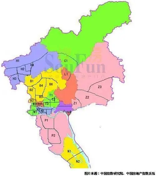 2009上半年广州典型区域价格指数涨跌排行榜