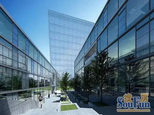 见过安藤大师建筑作品的人都会发现,上海国际设计中心的风格完全
