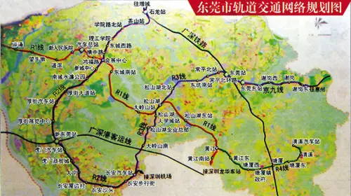 东莞轨道交通r2线首期工程示意图