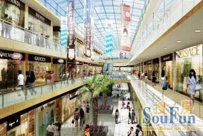 南京万达广场商业步行街效果图