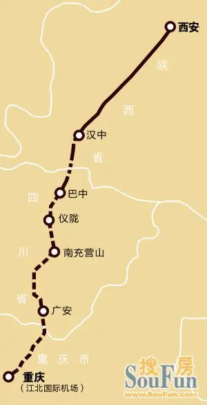 重庆经广安花桥到巴中的高速公路经过营山哪些乡镇呢 营山高清图片