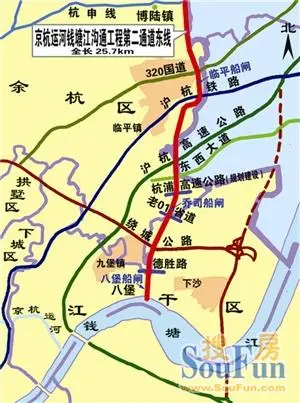 论证20年 京杭运河二通道昨开工
