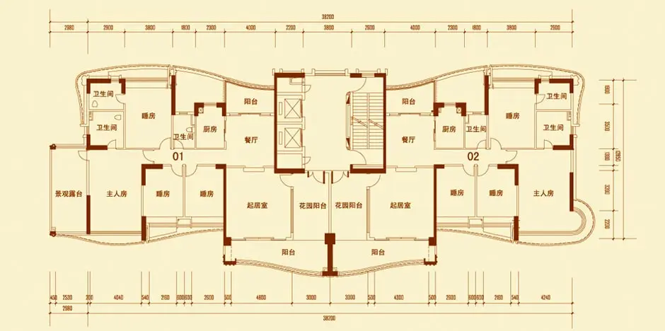 雅居乐园心湖湾畔户型欣赏