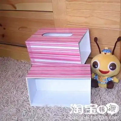 网友蛋妈diy超简单的纸巾盒