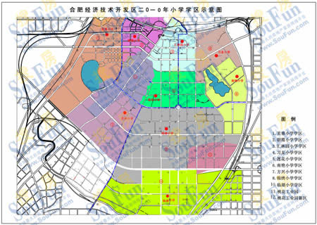 >>> 2010年合肥市新站区中小学学区划分地图 >>> 2010年合肥市高新区图片