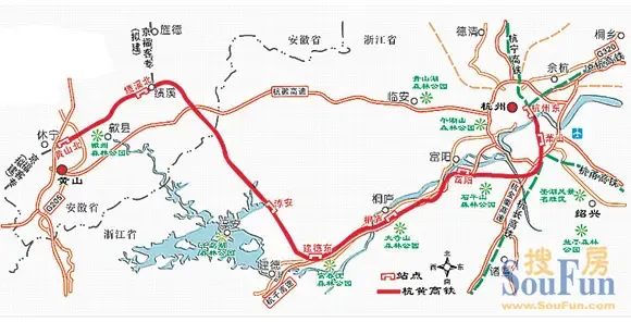 杭黄高铁动工即将动工沿线的楼盘哪个最受益_房产资讯-杭州搜房