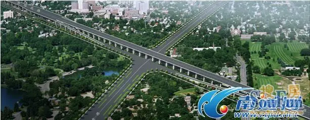 工农北路交叉口匝道效果图