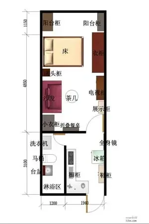 网友晒家 小夫妻20平小户型装出50平舒适家(组图) -家居快讯-合肥搜房装修家居网