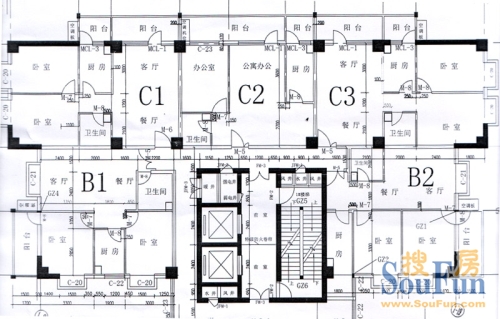 华润家园楼层平面图   楼盘相册