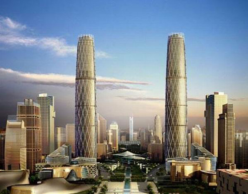 中国高楼十强最高492米 贵州第一高楼只齐腰(图)