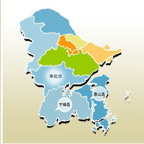 浙江省宁波地图