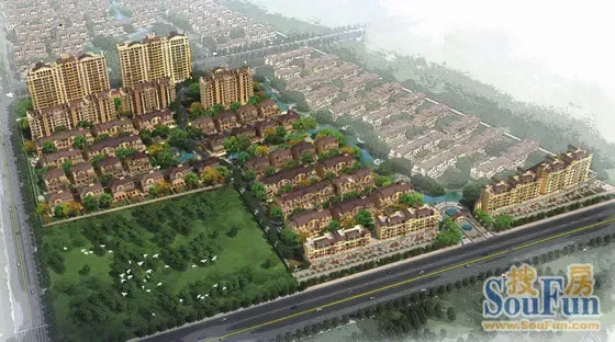 水岸三期整体效果俯瞰