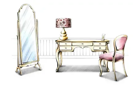 经典手绘室内家居设计图(组图)