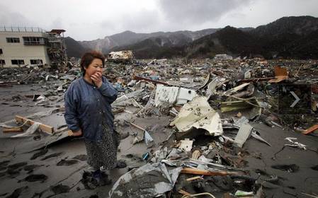 日本地震 日本海啸 日本灾后高清图