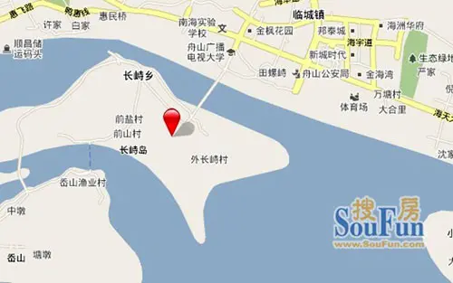 项目简介:绿城长峙岛位于舟山临城新区,岸距350米,项目规划用地范围