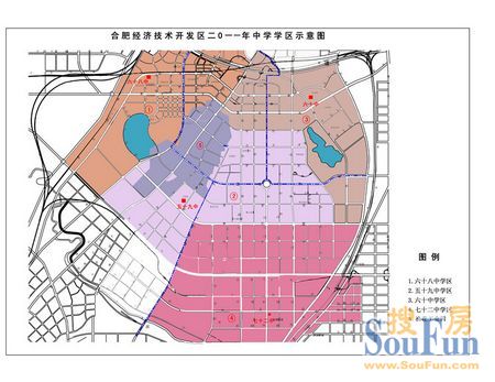 直击2011合肥市中小学学区划分最新规划图